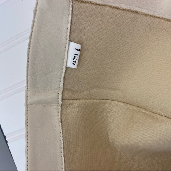 Elegant off-White,6,Knee-High Women's Boots,block heel,vegan leather,pointed toe - Picture 7 of 8